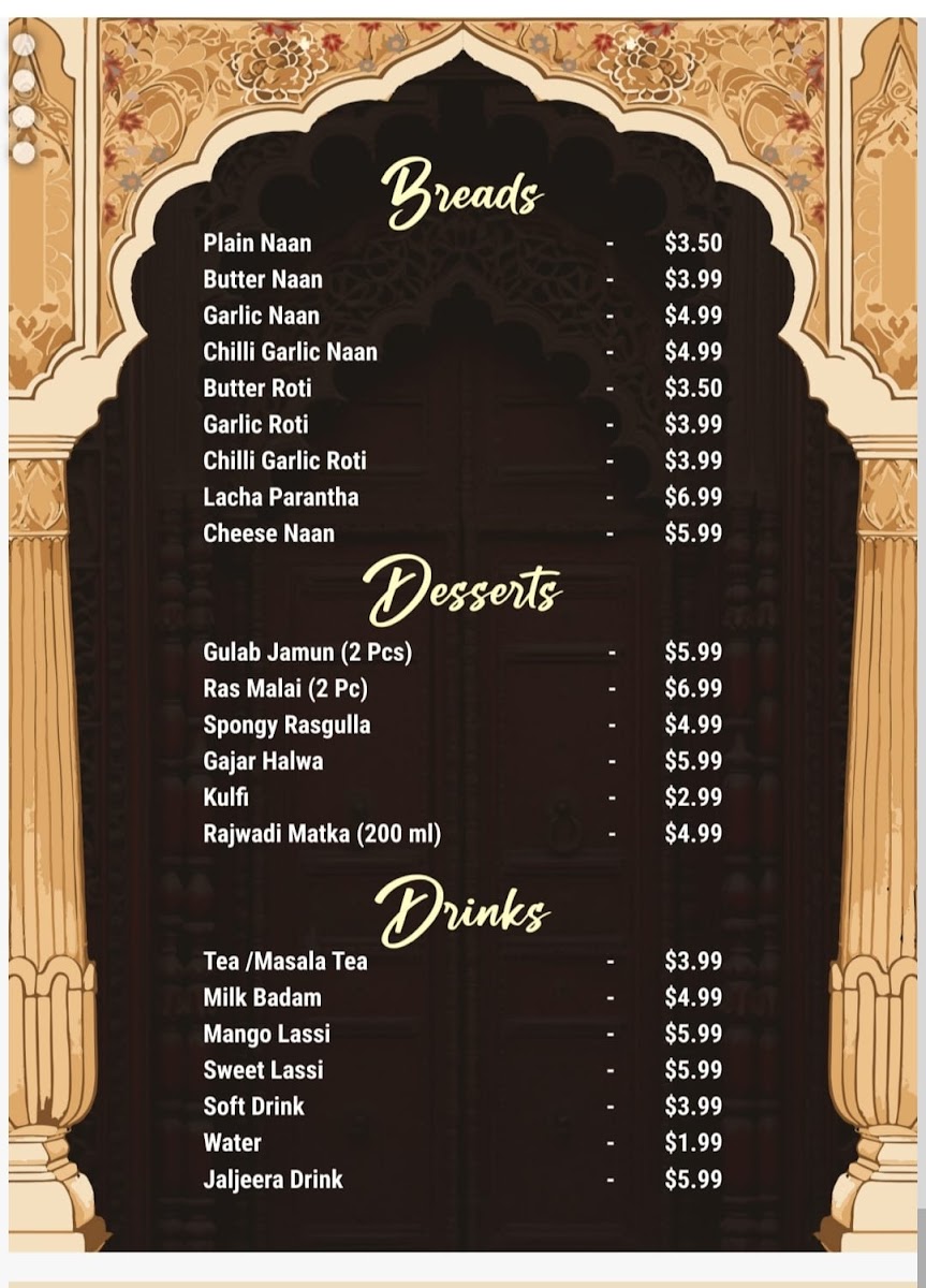 Menu Raja Haveli Function Hall-4