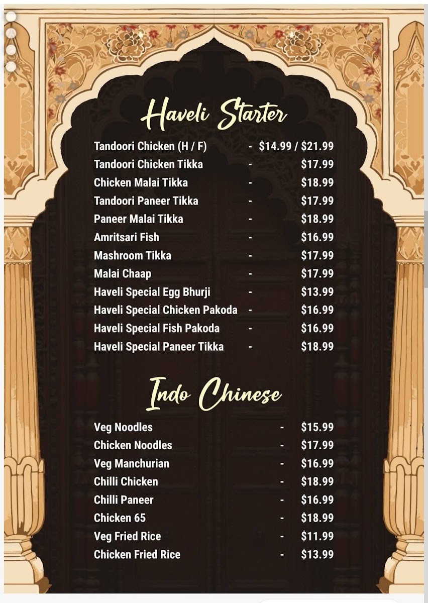 Menu Raja Haveli Function Hall-8