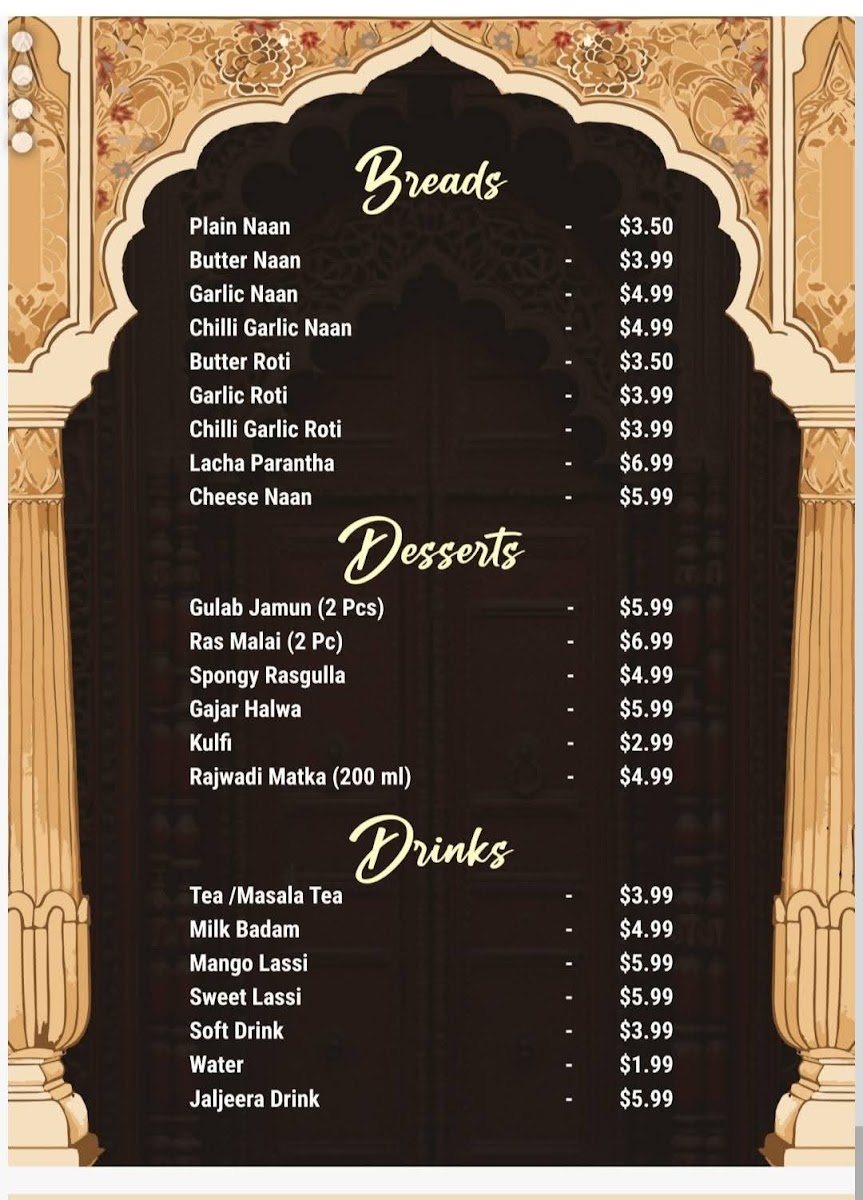 Menu Raja Haveli Function Hall-9